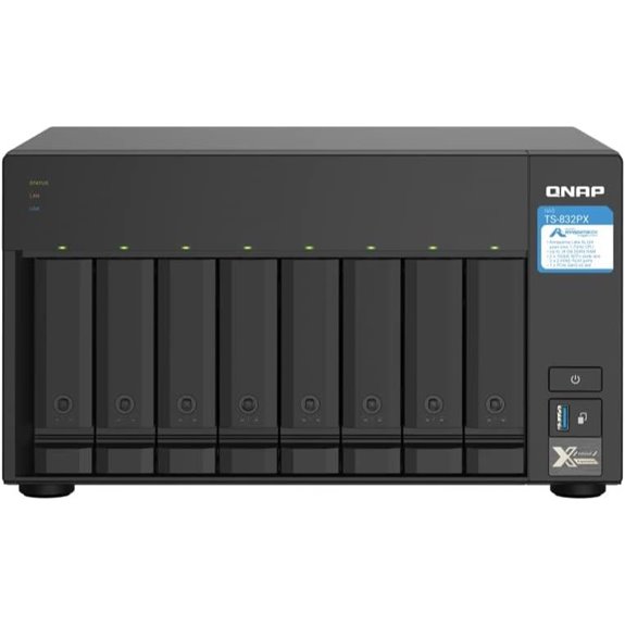 QNAP TS-832PX-4G 8 Bay High-Capacity NAS with 10GbE SFP+ and 2.5GbE
