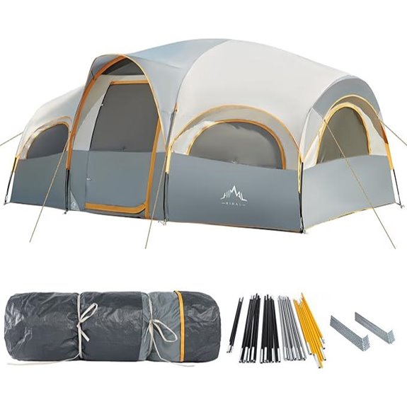 eight person waterproof tent