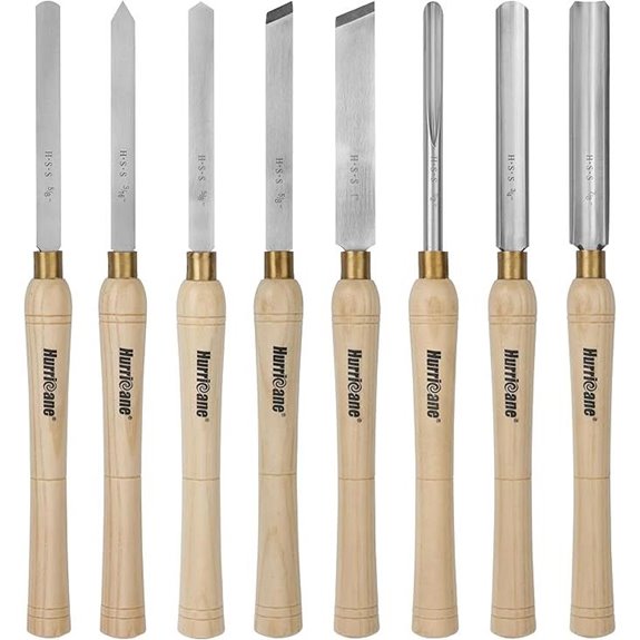 eight piece wood carving tools