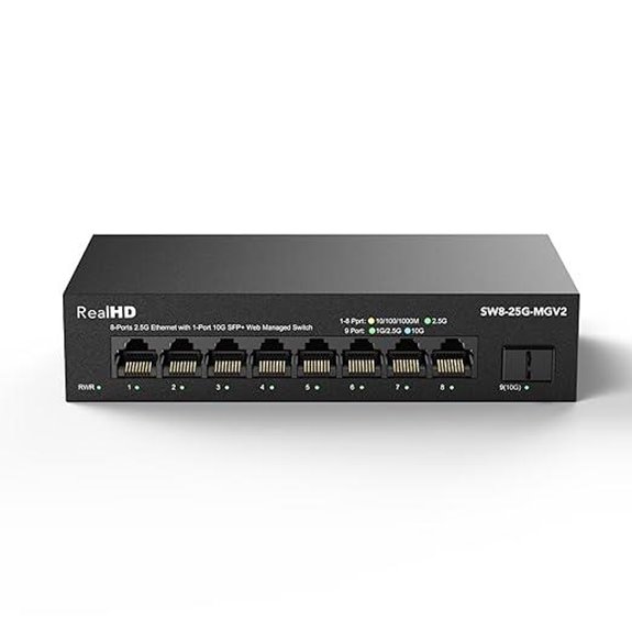 8-Port 2.5Gb Web Managed Ethernet Switch