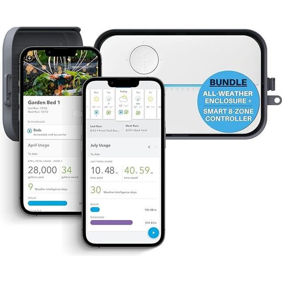 15 Best Smart Irrigation Controllers to Keep Your Lawn Green and Water Use Efficient 13 Rachio 3 Smart Bundle: 8 Zone Controller with Outdoor Enclosure