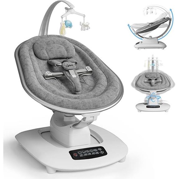 15 Best Smart Baby Swings That Keep Your Little One Entertained and Cozy 10 AMKE Electric Baby Swing with Multiple Motions and Songs
