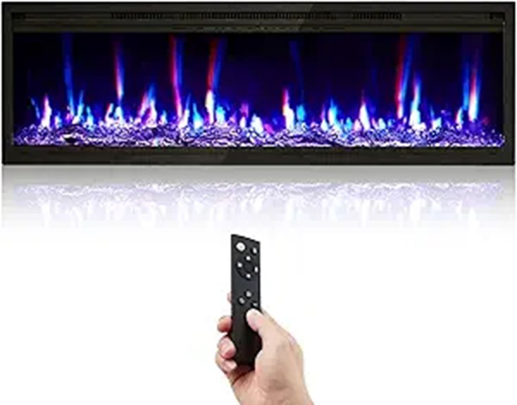 7 Best Wall-Mounted Electric Fireplaces of 2026 for Style and Warmth 7 electric fireplace with remote