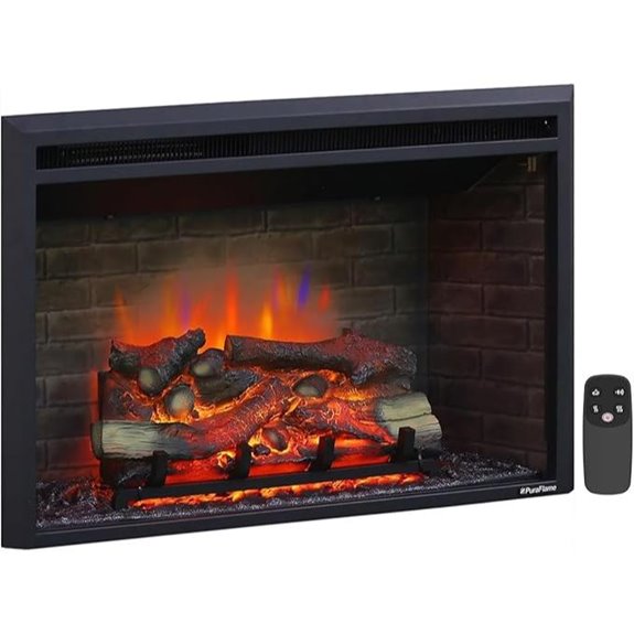 15 Best Electric Fireplace Inserts That Combine Style and Efficiency in 2026 8 PuraFlame Electric Fireplace Insert with Sound and Remote
