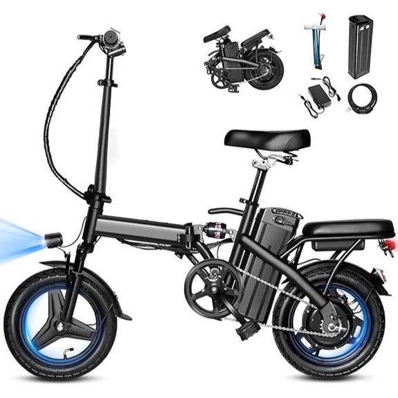 electric folding bike with battery