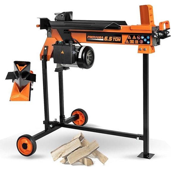 PROYAMA Electric Log Splitter 6.5 Ton with Stand