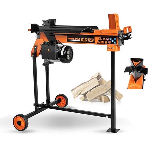 PROYAMA 6.5 Ton Electric Log Splitter with Stand