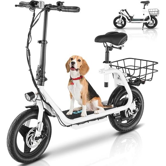 Caroma Electric Scooter with Seat 30 Miles Range
