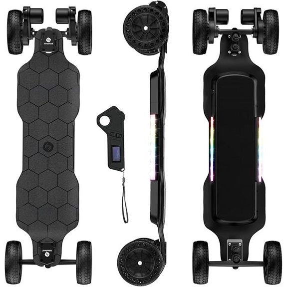 isinwheel Electric Skateboard with Remote Multiple Motor Options