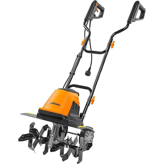 15 Best Electric Garden Tillers for a Flawless Yard in 2026 3 LawnMaster TE1318W1 Corded Electric Tiller 13.5-Amp 18-Inch Orange