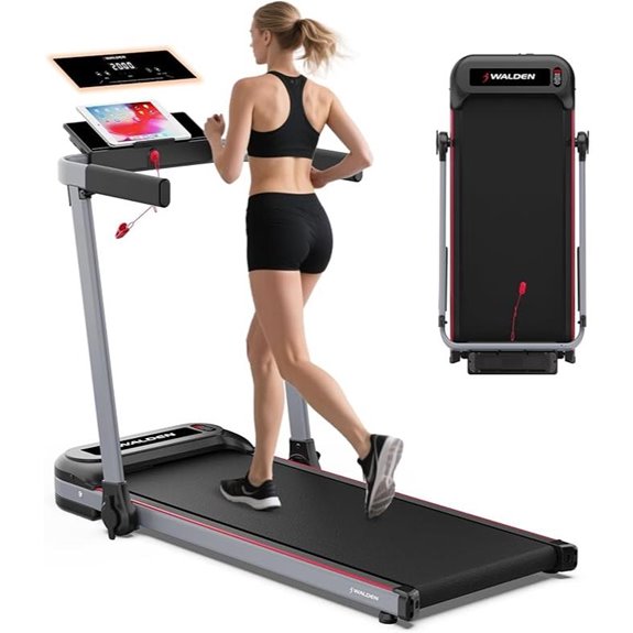 Walden Folding Electric Treadmill with LCD Screen