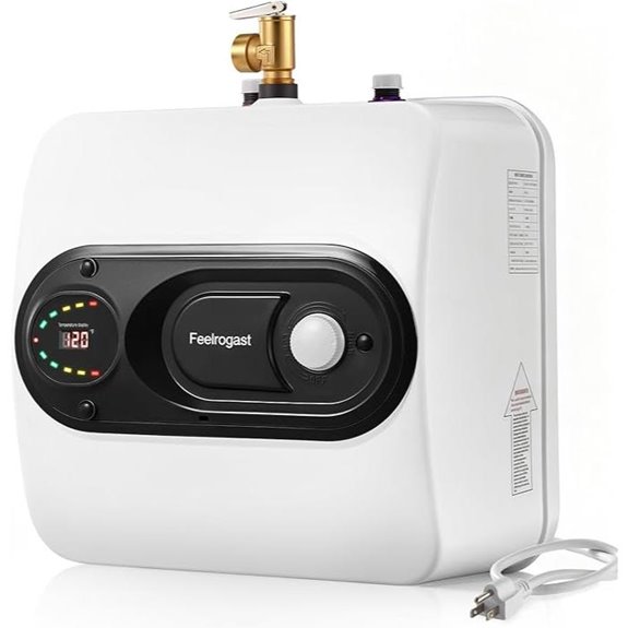 Electric 8-Gallon Under Sink Water Heater with Digital Display