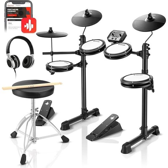Donner DED-80 Electronic Drum Set with Accessories