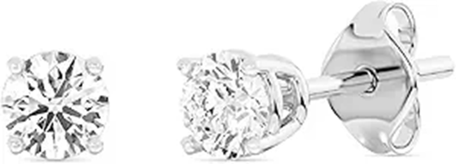 Gilded Lab-Grown Diamond Stud Earrings for Women