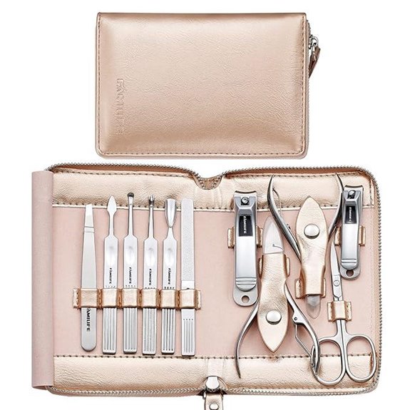 FAMILIFE 11-in-1 Manicure Set with Travel Case
