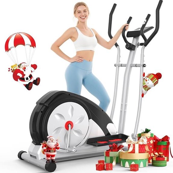 Elliptical Exercise Machine with LCD & Pulse Grips