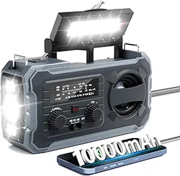 15 Best Emergency Crank Radios for 2026 You Can Rely On 9 Hand Crank Emergency Radio with Power & SOS Alarm