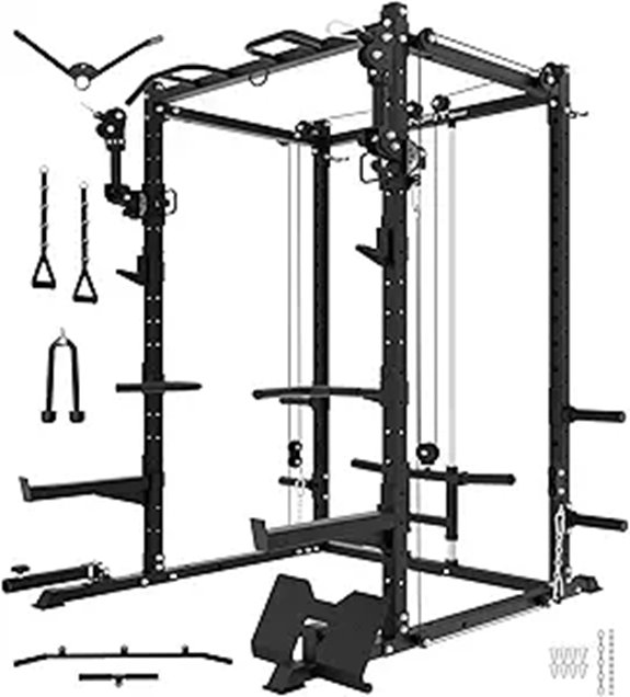 7 Best Cable Crossover Machines With Weight Stacks for Serious Strength Training 8 Eonfit E2 Power Cage with Attachments
