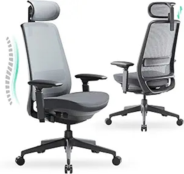 COLAMY Ergonomic Office Chair with Lumbar Support