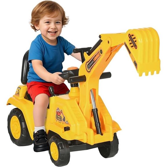 15 Best Ride-On Excavators for Kids in 2026: Top Picks for Safe and Fun Construction Play 6 HOMCOM Ride-On Excavator with Storage and Horn