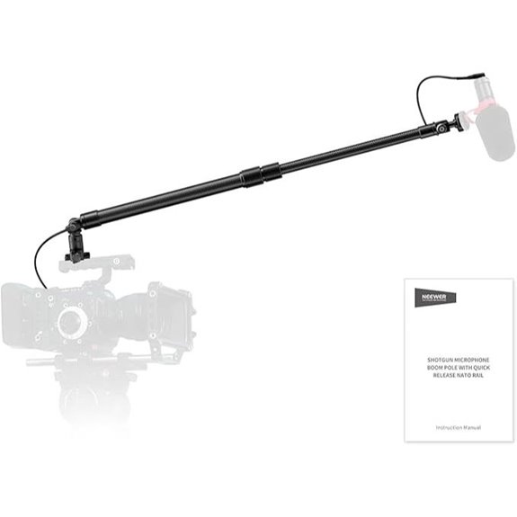 NEEWER Extendable Carbon Fiber Microphone Boom Arm