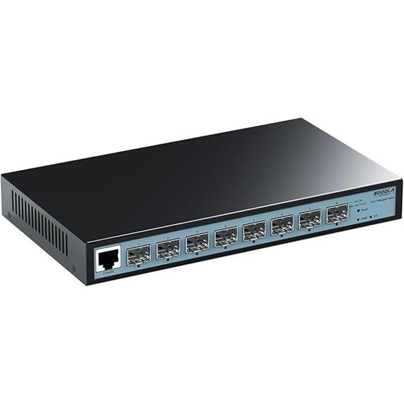 SODOLA 8-Port 10G L3 Managed Switch Fanless