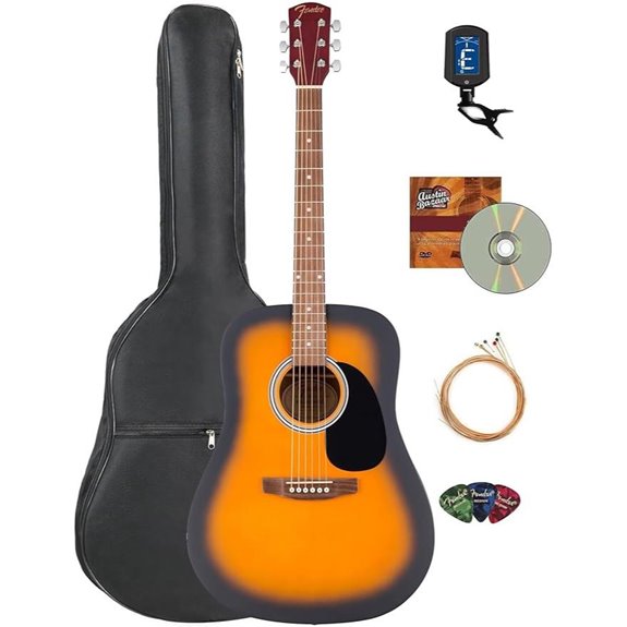 10 Best Acoustic Guitars of 2026: Top Picks for Every Player 10 Fender Dreadnought Acoustic Guitar Sunburst Bundle
