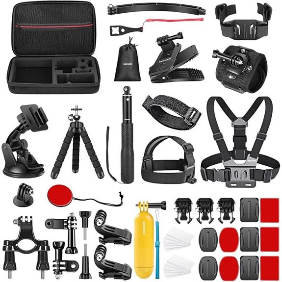 15 Best Action Camera Accessories That Will Elevate Your Adventure Footage 5 NEEWER 50-in-1 Action Camera Accessory Kit
