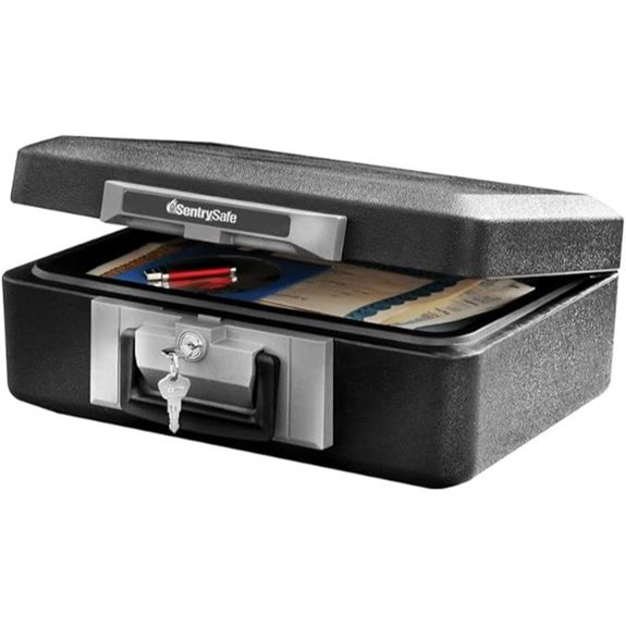 10 Best Fireproof Home Safes That Keep Your Valuables Safe and Secure 12 SentrySafe Fireproof Safe Box with Key Lock
