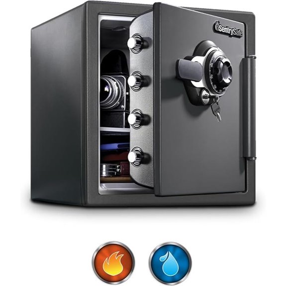 10 Best Fireproof Home Safes That Keep Your Valuables Safe and Secure 5 SentrySafe Fireproof Waterproof Safe with Dial Lock