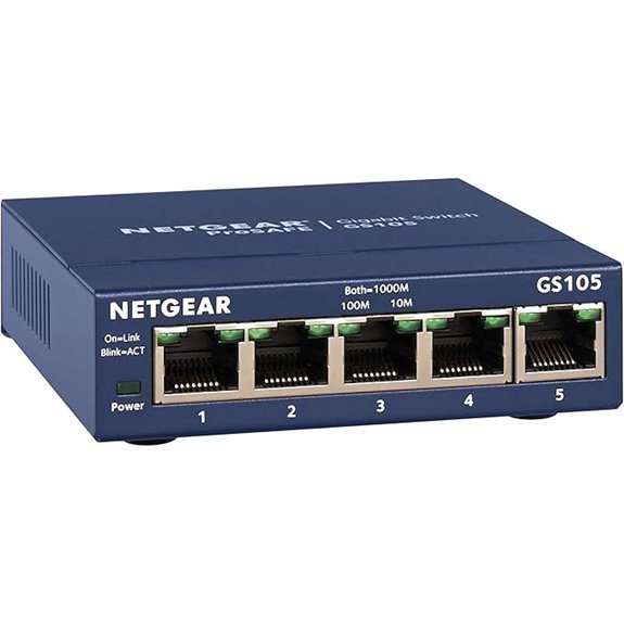 NETGEAR 5-Port Gigabit Ethernet Switch (GS105NA)