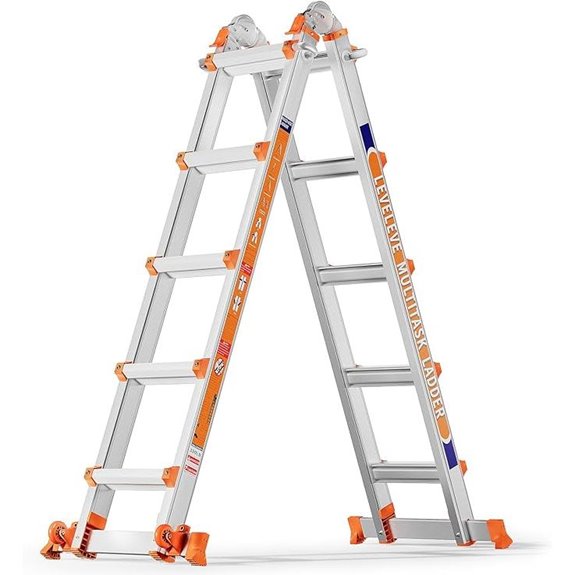 15 Best Multipurpose Ladders That Combine Safety and Versatility 14 LEVELEVE 5-Step Ladder with Stabilizer and Wheels