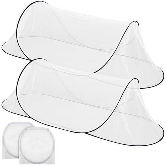 15 Best Mosquito Nets for Camping in 2026 17 2 Pcs Portable Foldable Mosquito Nets for Bed and Travel
