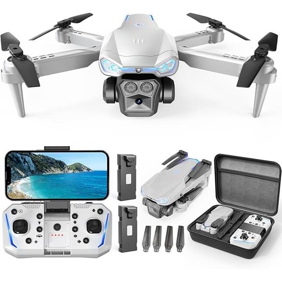 HD Foldable Drone with Camera and 2 Batteries