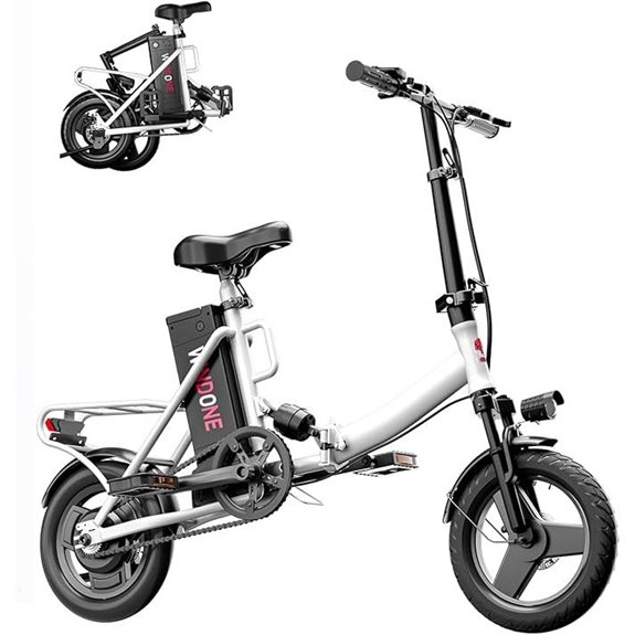 foldable electric bike range