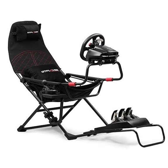 12 Best Sim Racing Seats for VR Cockpits in 2026 9 GTPLAYER Foldable Sim Racing Cockpit for PC