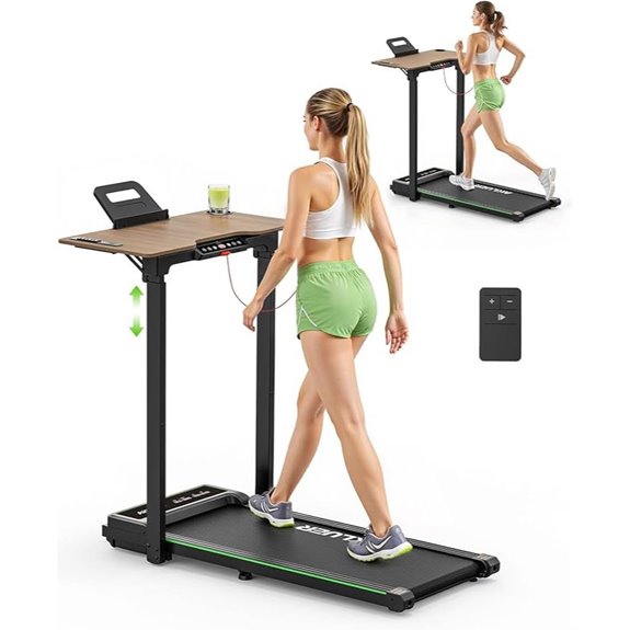 Akluer Walking Pad Treadmill with Remote Foldable