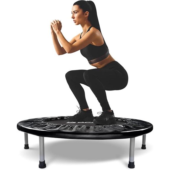 BCAN Foldable Mini Trampoline with Safety Pad