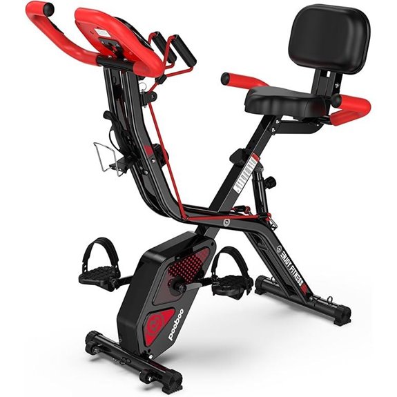 foldable upright exercise bike