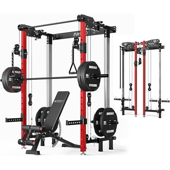 15 Best CrossFit Rigs of 2026 for Ultimate Strength and Flexibility 14 Mikolo Folding Wall-Mounted Power Rack & Functional Trainer