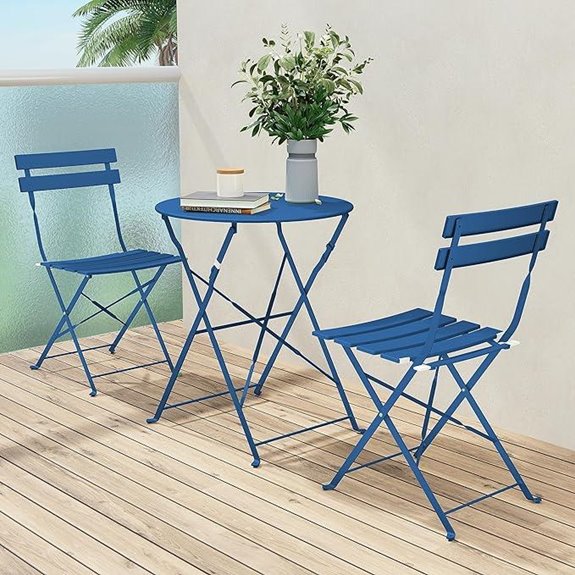 Grand Patio 3-Piece Folding Patio Bistro Set