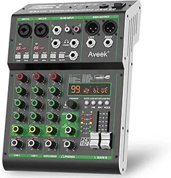 four channel audio mixer