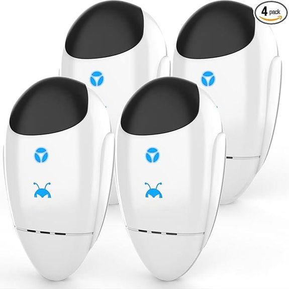 Ultrasonic Pest Repeller 4-Pack for Indoor Use