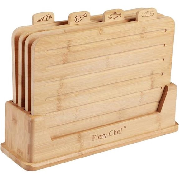 15 Best Cutting Boards for Chef Knives in 2026 (Top Picks) 10 Bamboo Cutting Board Set of 4 with Holder