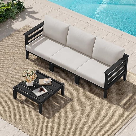 four piece outdoor patio set