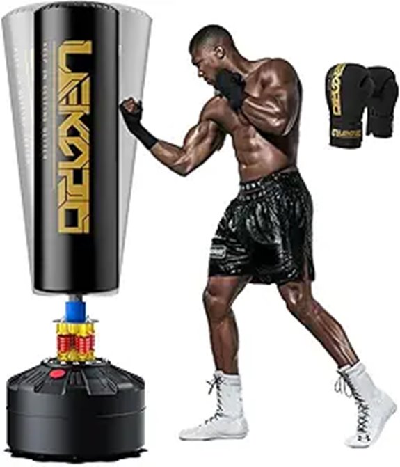 freestanding punching bag set