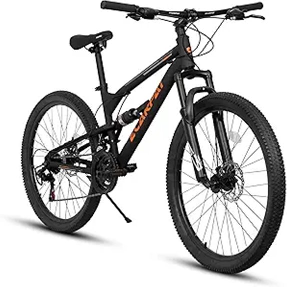 Full Suspension Mountain Bike with 21-Speed Disc Brake