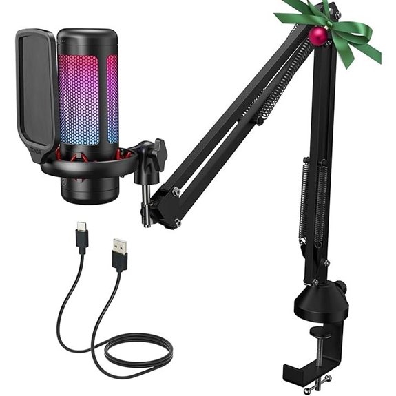 TONOR Gaming Microphone Set with RGB & Controls