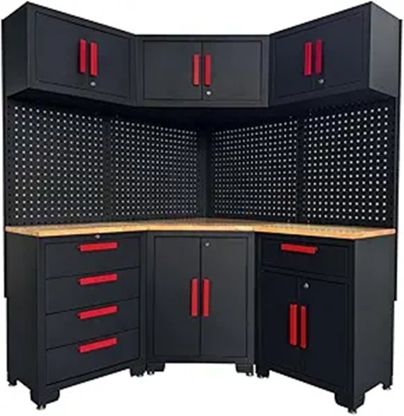 10 Best Garage Storage Cabinet Sets to Organize Your Space in 2026 3 Corner Workshop Set: Garage Storage & Organization System