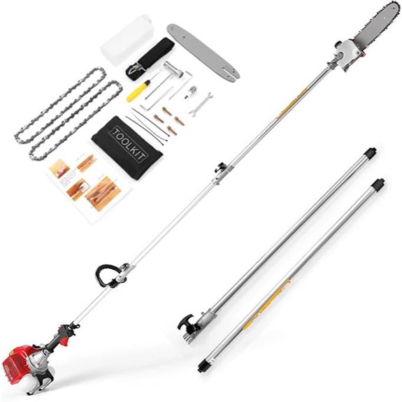 COOCHEER Gas Pole Saw with 16-Foot Reach